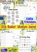 Aperçu - Feuilles d'exercices - Little Readers’ Adventure Journal - Page de couverture