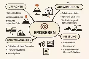 Vorschau - Arbeitsblätter - Arbeitsblatt zum Thema "Erdbeben" + Onlineübung & MP3 + Mindmap + Infografik - Seite 3