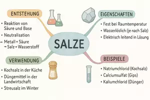 Vorschau - Arbeitsblätter - AB mit Fragen zum Thema "Salz" + Lösungsblatt + Mindmap + Infografik - Seite 2