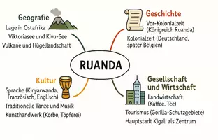 Vorschau - Arbeitsblätter - Arbeitsblätter zum Thema "Ruanda" + Lösung & MP3 + Mindmap + Infografik - Seite 2