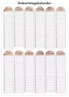 Vorschau - Fördermaterial/Inklusion - Geburtstagskalender für die Grundschule | Minimalistic Edition - Seite 1