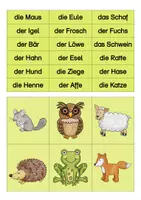 Vorschau - Spiele - Fabeltiere - Zuordnungskarten (Legespiel) - Seite 1