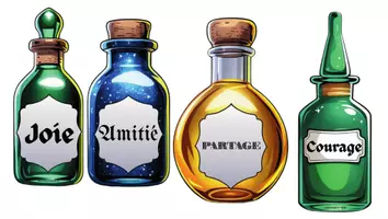 Aperçu - Affichage - L'étagère à potions magiques - Page de couverture
