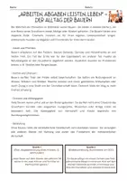 Vorschau - Arbeitsblätter - „Arbeiten, Abgaben leisten, leben” – Der Alltag der Bauern - Deckblatt