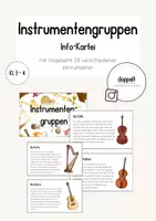 Vorschau - Bildkarten - Instrumentengruppen (Info-Kartei) - Deckblatt