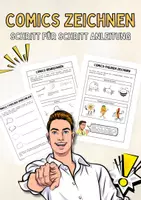Vorschau - Arbeitsblätter - Comics-Schritt für Schritt Anleitung im Kunstunterricht - Deckblatt