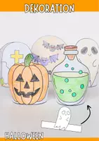 Vorschau - Arbeitsblätter - Halloweenbasteln – Das ultimative Bastelpaket - Seite 1