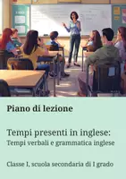 anteprima - Piani di lezione - Tempi presenti in inglese - Pagina di copertina