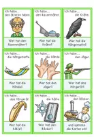 Vorschau - Spiele - Lesespiel - Wörter mit Ä/ä - Ich habe ... Wer hat ..? in zwei Versionen - Seite 3