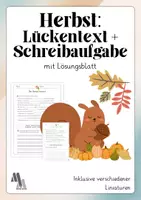 Vorschau - Arbeitsblätter - Herbstgedichte - umfassendes Paket, fachspezifische Leistung - Seite 1