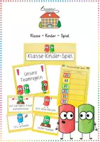 Vorschau - Anderer Materialtyp - Classroom Management / Regeln: Klasse-Kinder-Spiel (Teamgeist) - Fächerübergreifend - Kl. 1-4 - Deckblatt