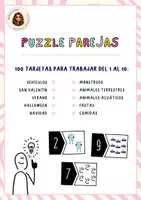 Vista previa - Juegos / Gamificación - Puzzle parejas 1 - 10 - Portada