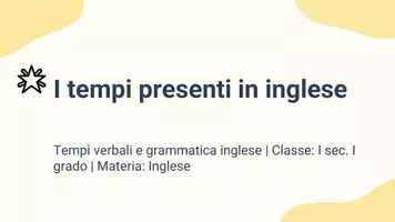 anteprima - Presentazioni / Lavagne - Tempi presenti in inglese - Pagina 1