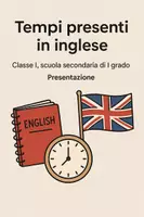 anteprima - Presentazioni / Lavagne - Tempi presenti in inglese - Pagina di copertina