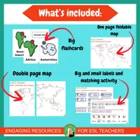 Vista previa - Hojas de trabajo - Montessori world map and continents | flashcards - página 2