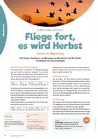 Vorschau - Stundenentwürfe - Ein Herbst-Kanon: Fliege fort, mein Vogel! - Seite 1