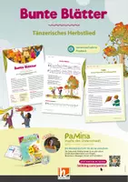 Vorschau - Stundenentwürfe - Herbstlied: Bunte Blätter tanzen - Deckblatt