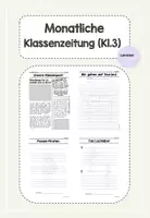 Vorschau - Anderer Materialtyp - Monatliche Klassenzeitung 3.Klasse - Deckblatt