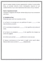 anteprima - Materiale interattivo - Descrivere in dettaglio faina, le sue caratteristiche e il suo ruolo nell'ambiente o nel contesto di studio - Pagina 1