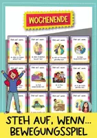 Vorschau - Spiele - Bewegungsspiel - Steh auf, wenn … - WOCHENENDE (+40 Kärtchen) - Deckblatt