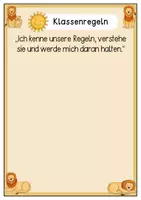 Vorschau - Poster - Klassenregeln - Löwenklasse - Seite 2