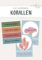 Vorschau - Bildkarten - Wort- und Bildkarten Korallen - Deckblatt