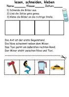 Vorschau - Spiele - Buchstabe X Leserätsel - Lesen, schneiden, kleben - DaZ/DaF, Deutsch, Sachunterricht - Seite 2