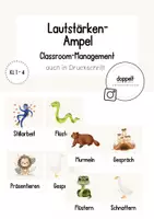 Vorschau - Poster - Lautstärkenampel - Classroom Management (CRM) - Deckblatt