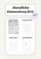 Vorschau - Anderer Materialtyp - Monatliche Klassenzeitung 4.Klasse - Deckblatt