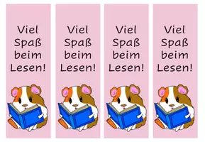Vorschau - Mal- und Bastelvorlagen - Meerschweinchen Lesezeichen Motivation Geschenk - Seite 3