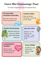 Vorschau - Aufgabenkarten - Mini Entspannungs-Pause für den Schulalltag - Deckblatt