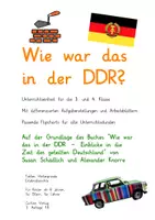 Vorschau - Unterrichtsreihen - Unterrichtsreihe DDR Grundschule nur Arbeitsblätter und Lösungen - Deckblatt