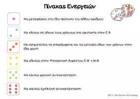 Προεπισκόπηση - Υποστηρικτικό υλικό / Ειδική αγωγή - Κυβοπαίγνιον - Ρήματα Αρχαία Ελληνικά - Σελίδα 3