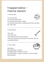Vorschau - Arbeitsblätter - Lesen- Treppensätze zum Thema: Herbst - Seite 3