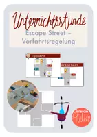Vorschau - Stundenentwürfe - Unterrichtsstunde: Vorfahrtsregelung mit Verkehrsschildern - Deckblatt