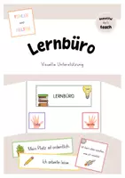 Vorschau - Merkblätter - Lernbüro: Visuelle Unterstützung - Deckblatt