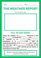 Vorschau - Arbeitsblätter - Englisch Arbeitsblätter: Weather Vocabulary – Wetter-Vokabeln für Anfänger (A1) - Seite 3