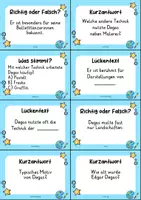 Vorschau - Quiz - Edgar Degas Quizkarten - 24 Quizkärtchen | Quiz | Kunst - Seite 2