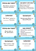Vorschau - Quiz - Edvard Munch Quizkarten - 24 Quizkärtchen | Quiz | Kunst - Seite 3