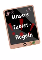 Vorschau - Poster - Tablet / Regeln / digitale Klasse - Seite 1