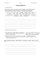 Vorschau - Arbeitsblätter - Pretérito Imperfecto – Ejercicios - Deckblatt