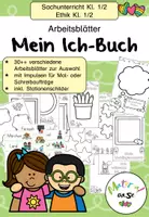 Vorschau - Arbeitsblätter - Mein Ich-Buch, Das bin ich, Anfangsunterricht #rabattraketenzusalevester25 - Deckblatt