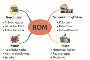 Vorschau - Arbeitsblätter - Lernposter + Arbeitsblätter zum Thema "Rom" + Lösung & MP3 + Mindmap + Infografik - Seite 3