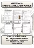 Vorschau - Arbeitsblätter - Arbeitsmappe Basics Zentralperspektive - Deckblatt