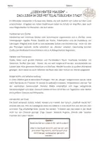 Vorschau - Arbeitsblätter - „Leben hinter Mauern“ – Das Leben in der mittelalterlichen Stadt - Deckblatt