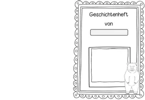 Vorschau - Mal- und Bastelvorlagen - Deckblätter für Hefte Grundschule | Klassentier Bär / Bärenklasse - Seite 3