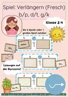 Vorschau - Spiele - Spiel: Verlängern (Fresch): b/p, d/t, g/k - Deckblatt