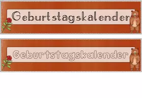 Vorschau - Poster - Geburtstagskalender Grundschule | Klassentier Bär / Bärenklasse - Seite 3
