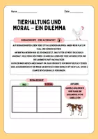 Vorschau - Arbeitsblätter - Tierhaltung und Moral - ein Dilemma Arbeitsblatt für Philosophie, Ethik - Seite 2