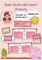 Vorschau - Spiele - Spiel: Groß- und Kleinschreibung (Fresch): Groß oder klein? - Deckblatt